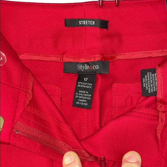 STYLE & CO CLOSE FIT STRETCH NARROW LEG PANTS FTL-10-075 - Picture 8 of 8